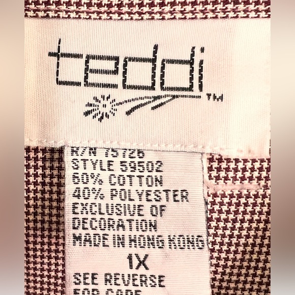 Teddi Womens XL Embroidered Cats Button Up Shirt Short Sleeves Cat Lover Size 1X - Picture 3 of 6